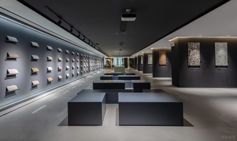 Retail store with LED spotlights
