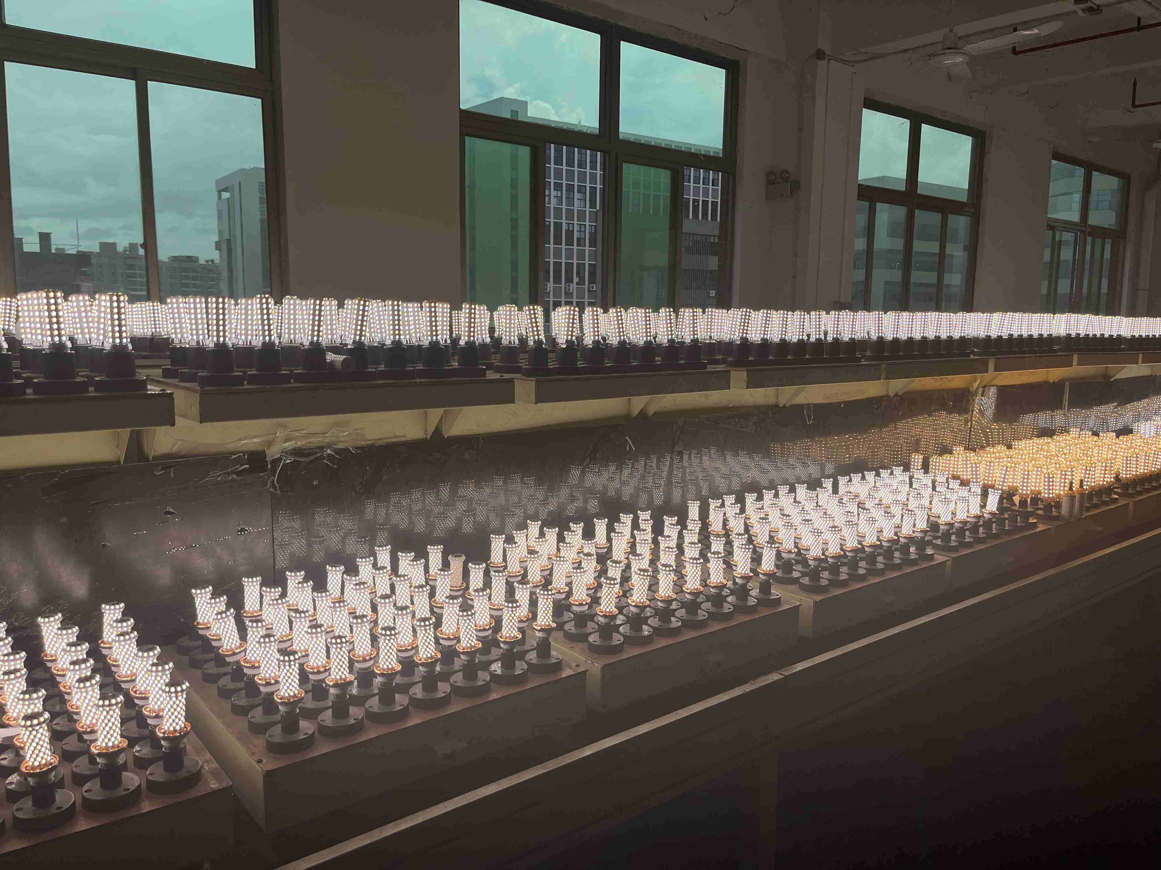 Burn-in aging test racks