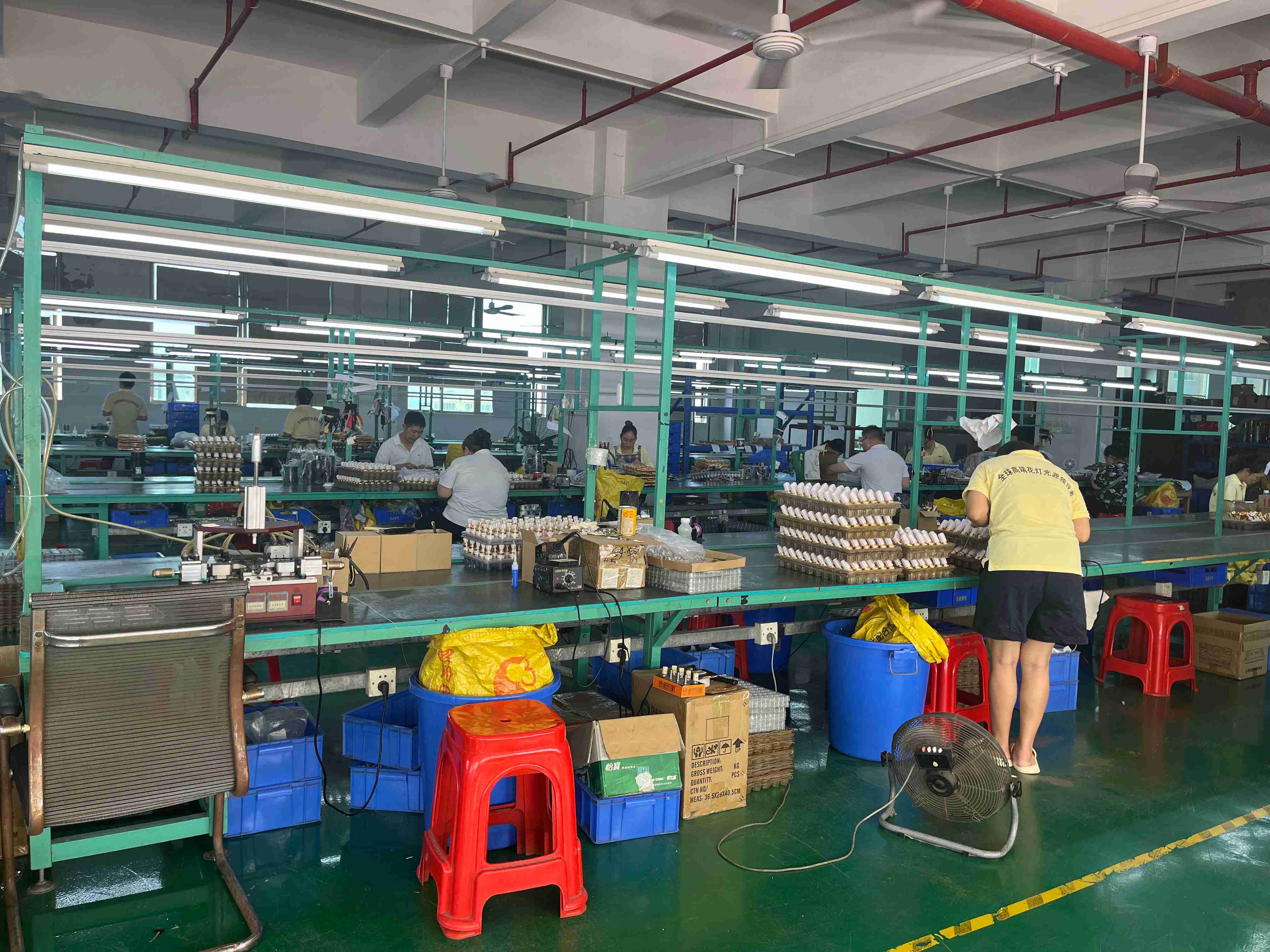 Assembly and packaging line